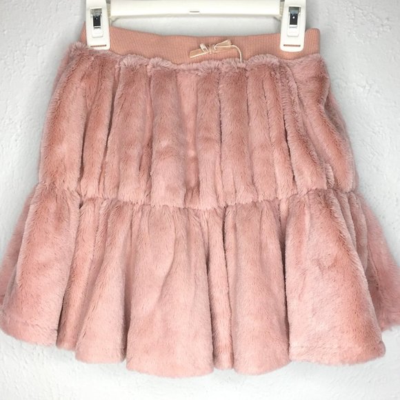 Perimitz, faux fur, mauve skater skirt 4 girls. - Picture 1 of 6